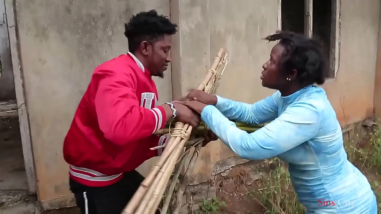 A blind woman went to fetch some firewood in the bush a village prince came to help her then took her home for a nice fuck