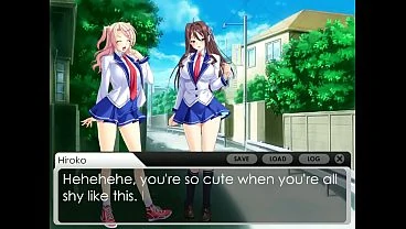 Aika goes to school and meets a friend Smutty Lesbian Hentai Vore Project
