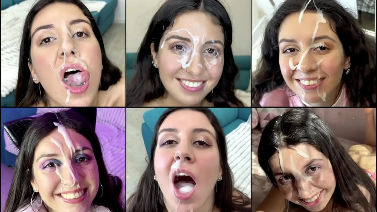 Best Cum On Face Compilation 21 Cumshots!