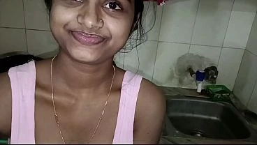 Bhabhi Alone Making Roti Devar Hard Dick Made Her Crazy Suck It Clean