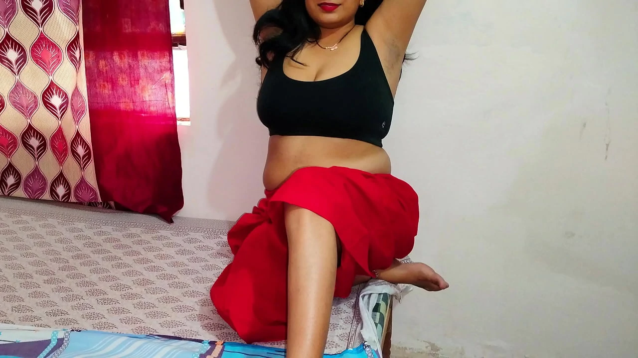 Brother in law secretly fucked daughter in law in doggy position on the bed Hindi dirty talk
