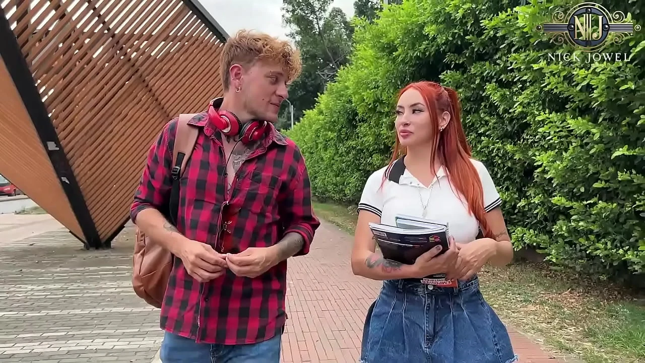 College girl gets her naughty classmate s cock for the first time