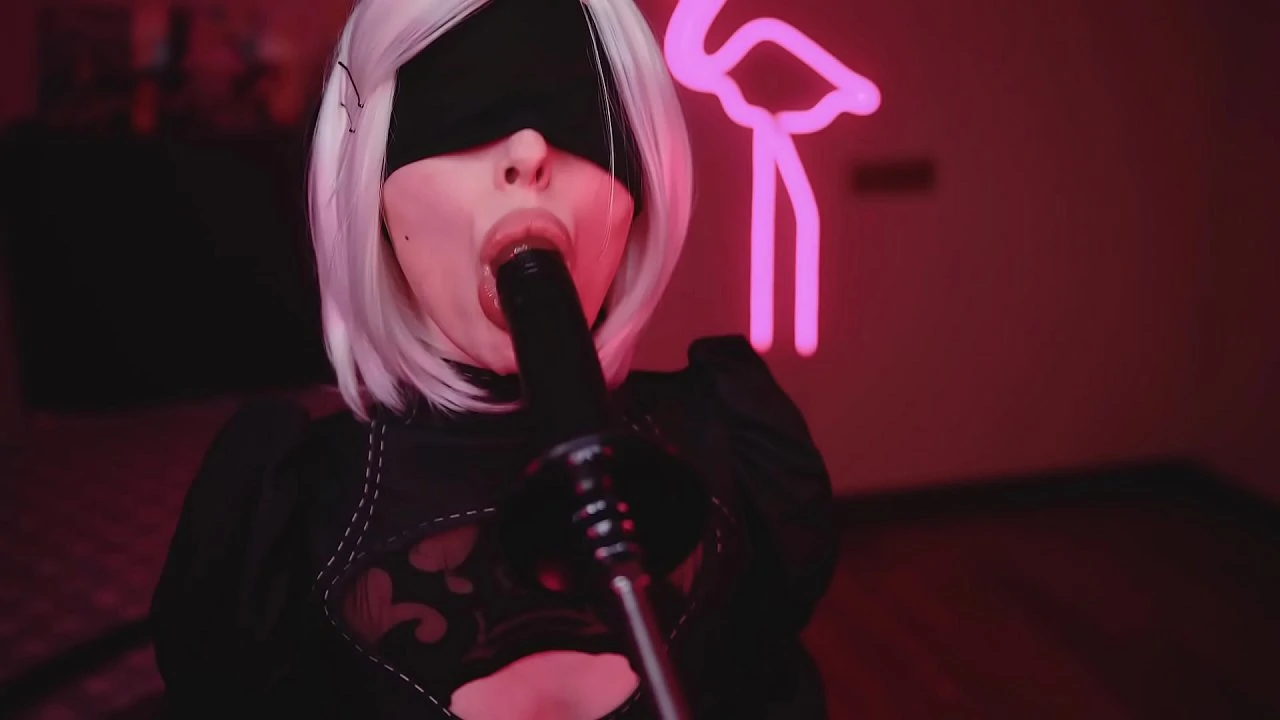 Cosplay Blowjob Sloppy Suck Bbc With 2B