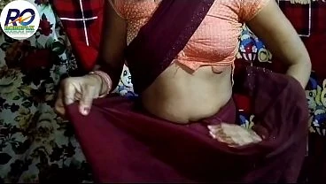 Desi Indian Bhabhi got naked and got her pussy fucked like a mare and got her ass masturbated from behind Hindi hot saree was removed and she got naked
