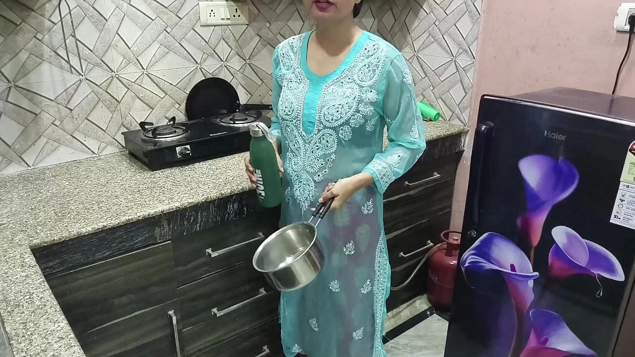 Desi Indian Big Boobs step Mom teaches her StepSon How to fuck in kitchen Hindi Audio