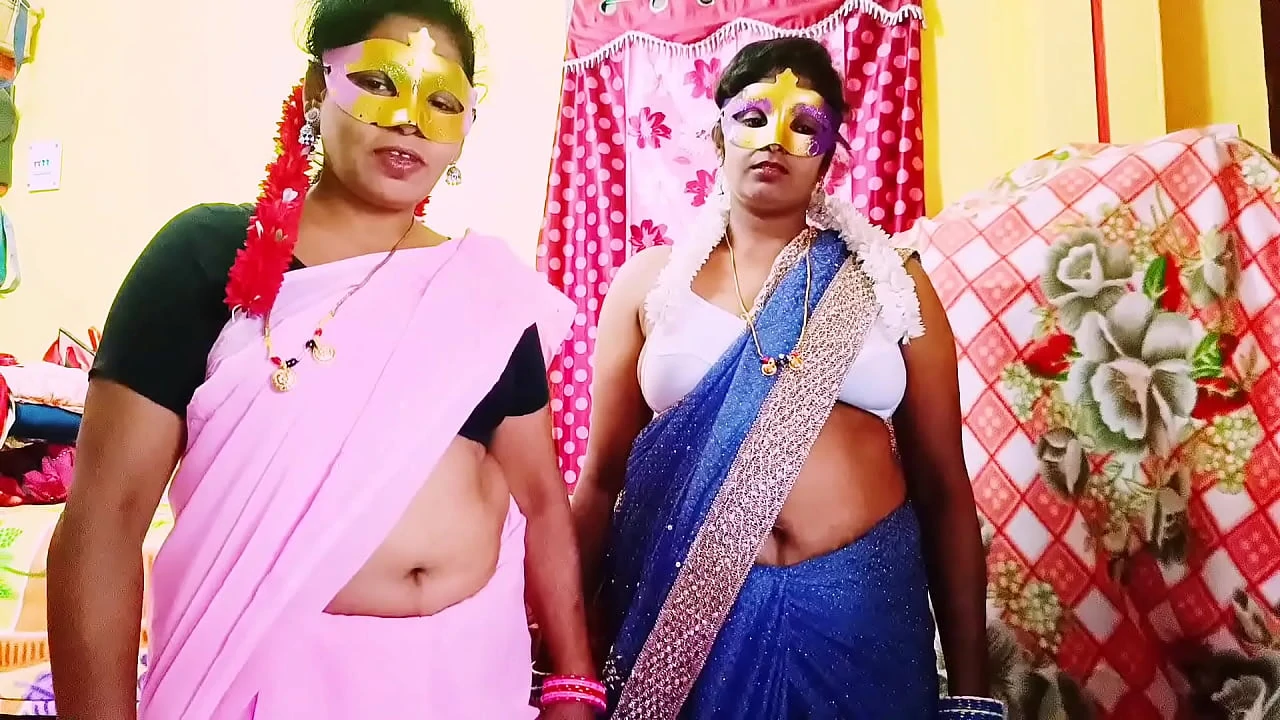 Desi threesom family fucks Telugu dirty talks