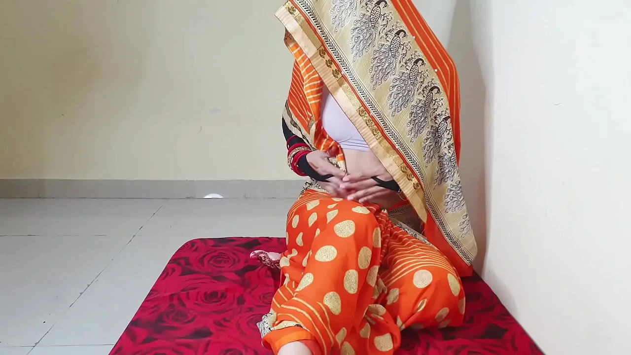 Desi village girl shivani in saree giving footjob and her tight pussy to her young neighbor for free