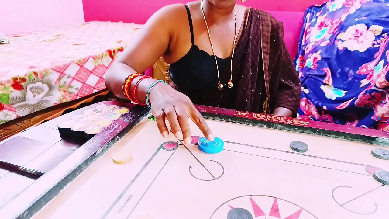 Full video A carrom session led Bhabhi to flirt with her brother in law Telugu dirty talks