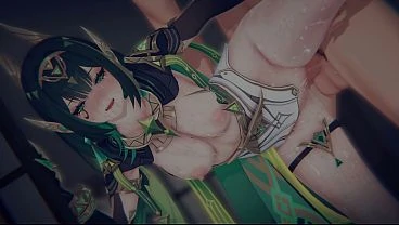 Genshin Impact Nefer s CURATORIUM SCANDAL Bound Dendro Scholar POV Sandwich DP 4K FPS