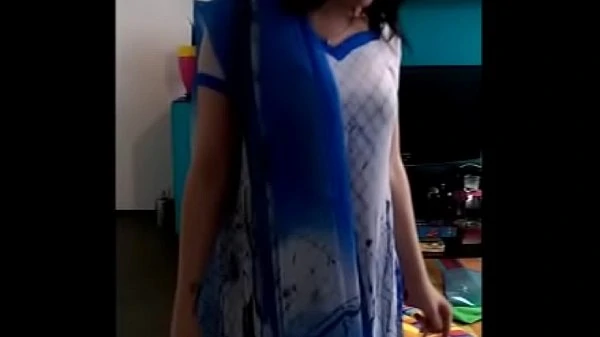Gori mam trying salwar kameez