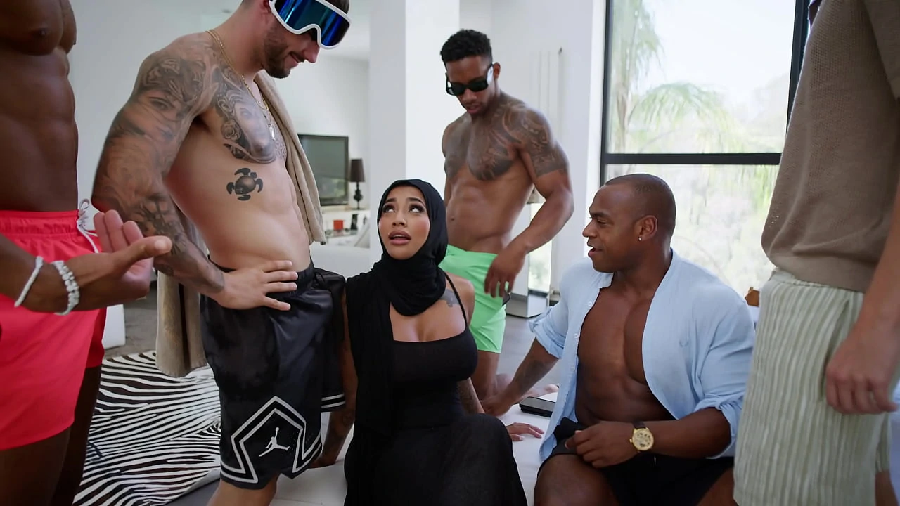 HIJAB PRINCESS YASMINA KHAN GANG BANGED BY HER BROTHERS HOMIES