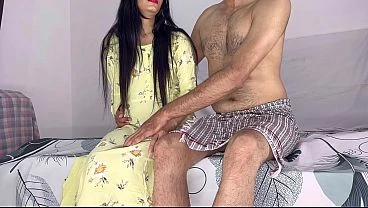 HOT SKINNY GIRL TIGHT PUSSY FUCKED BY BIGGEST COCK STEP UNCLE WITH CLEAR AUDIO