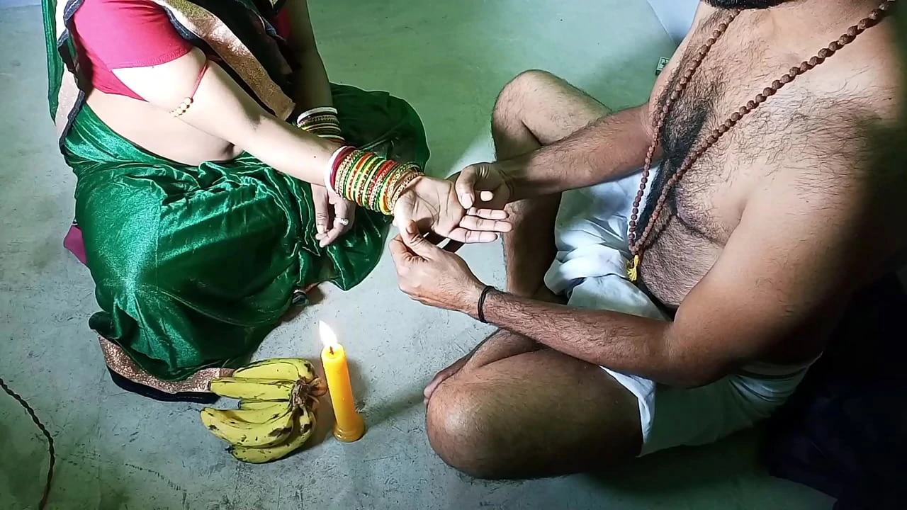 Hypocrite Tantrik baba fucks his devotee after worship Hindi dirty talk