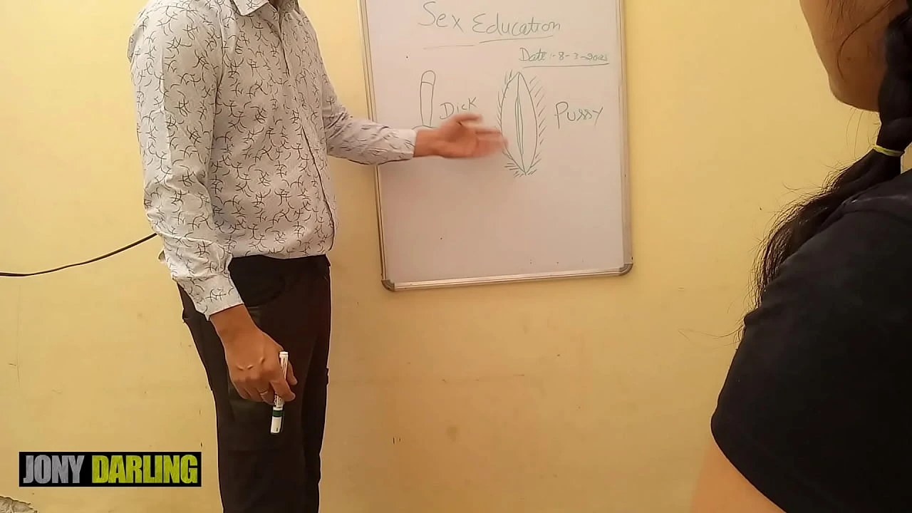 Indian xxx Tuition teacher teach her student what is pussy and dick Clear Hindi Dirty Talk by Jony Darling