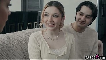 MILF biology teacher tutors horny teen couple about bisexual sex