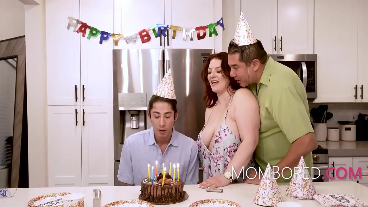 MILF Fucked By Stepson On His Birthday InFront Of Her Husband Emmy Demur