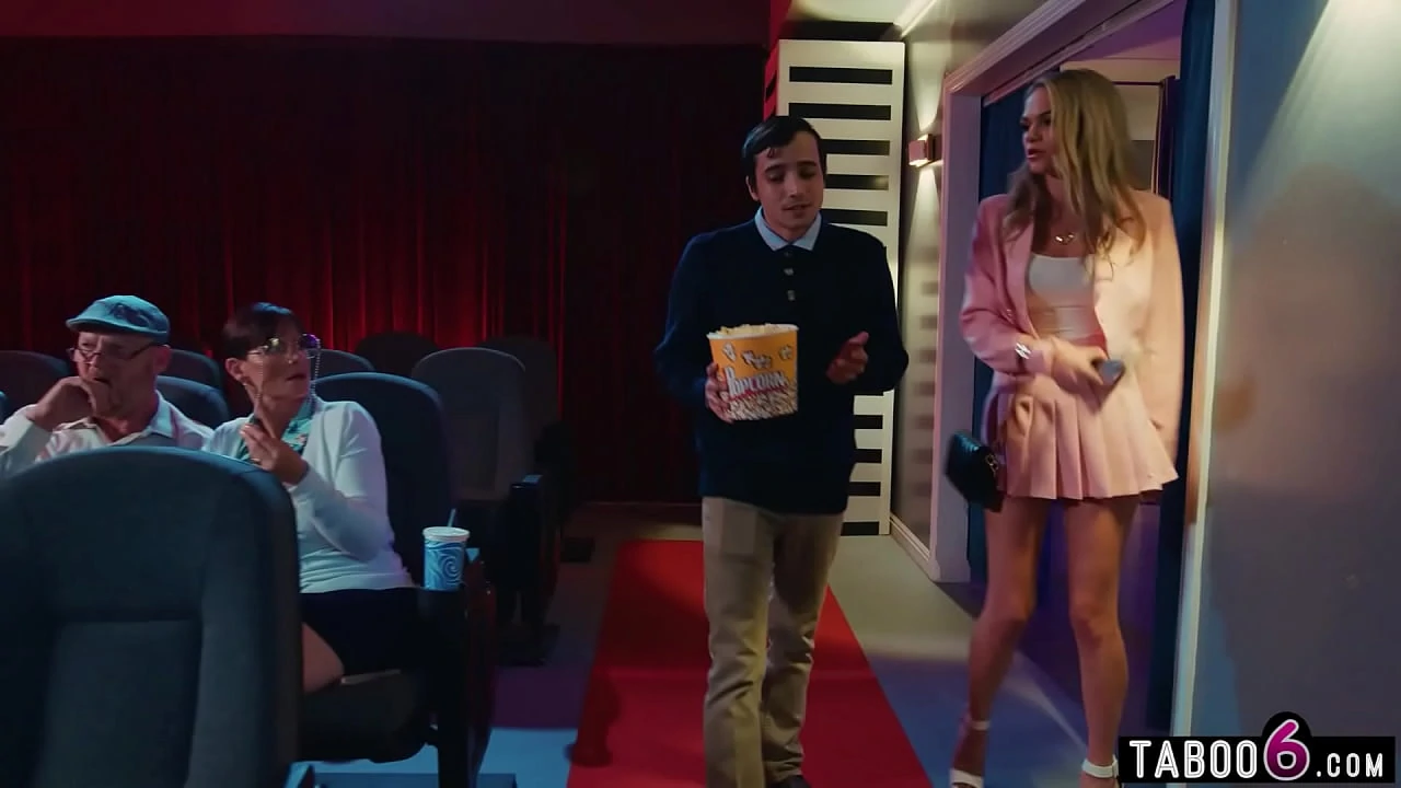 Movie theatre had teen couple fucking disburbing old people trying to watch