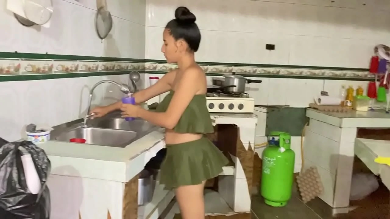 MY STEPSISTER discovers me jerking off and helps me