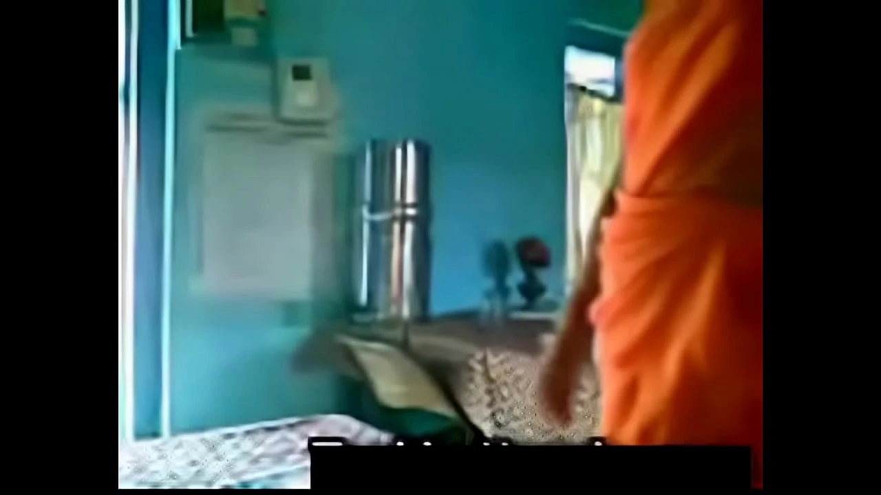Orange Saree Aunty with Uncle shafy