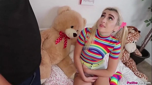Pigtails and Rainbows Petite Teen Fuck