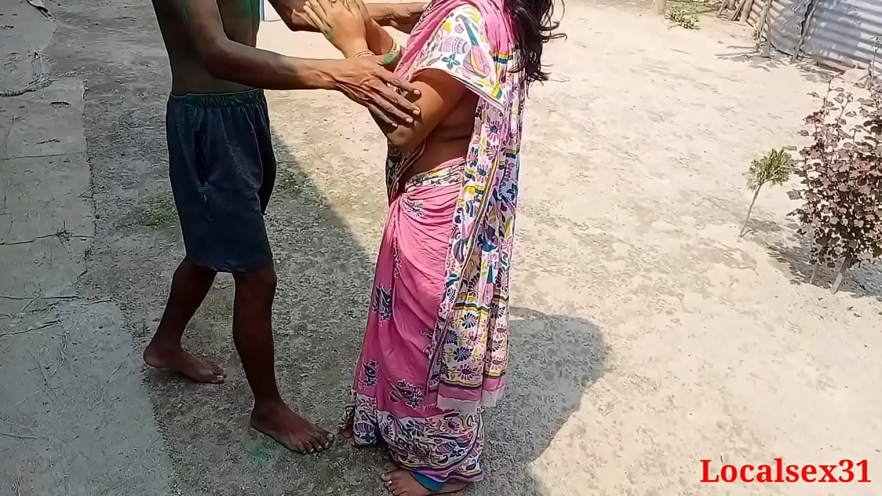 Pink Saree Beautiful Bengali Bhabi Sex In A Holi Official video By Localsex