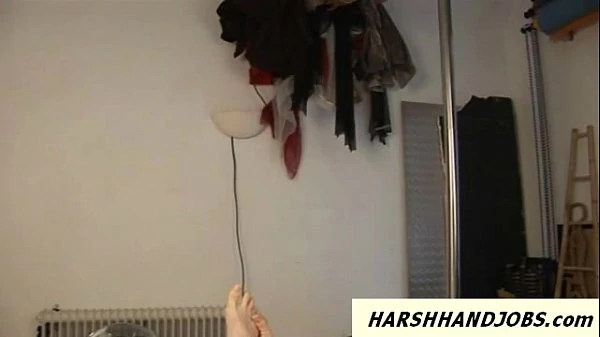 poledancing girls give rough harsh handjob