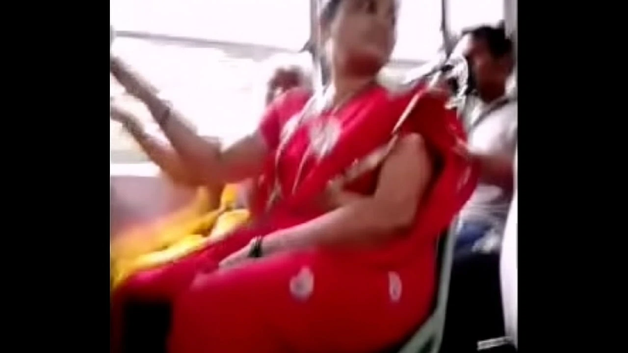 Red Saree Aunty Big Ass