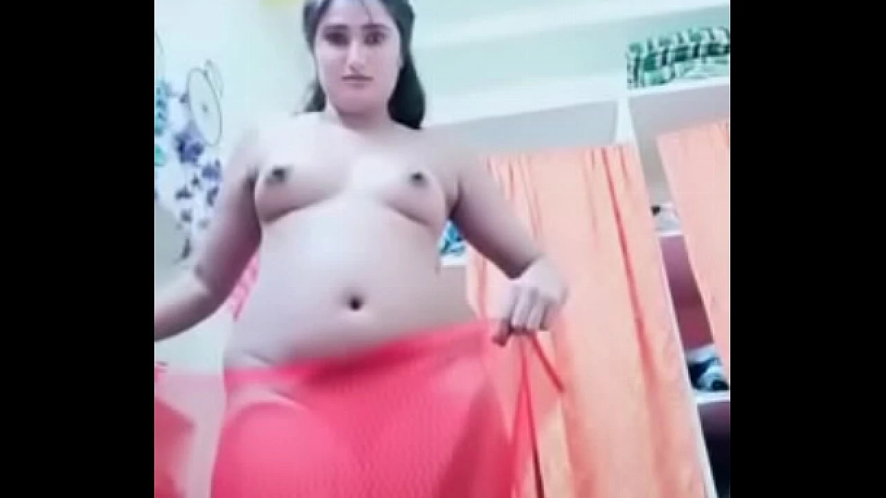 Swathi naidu wearing saree red color