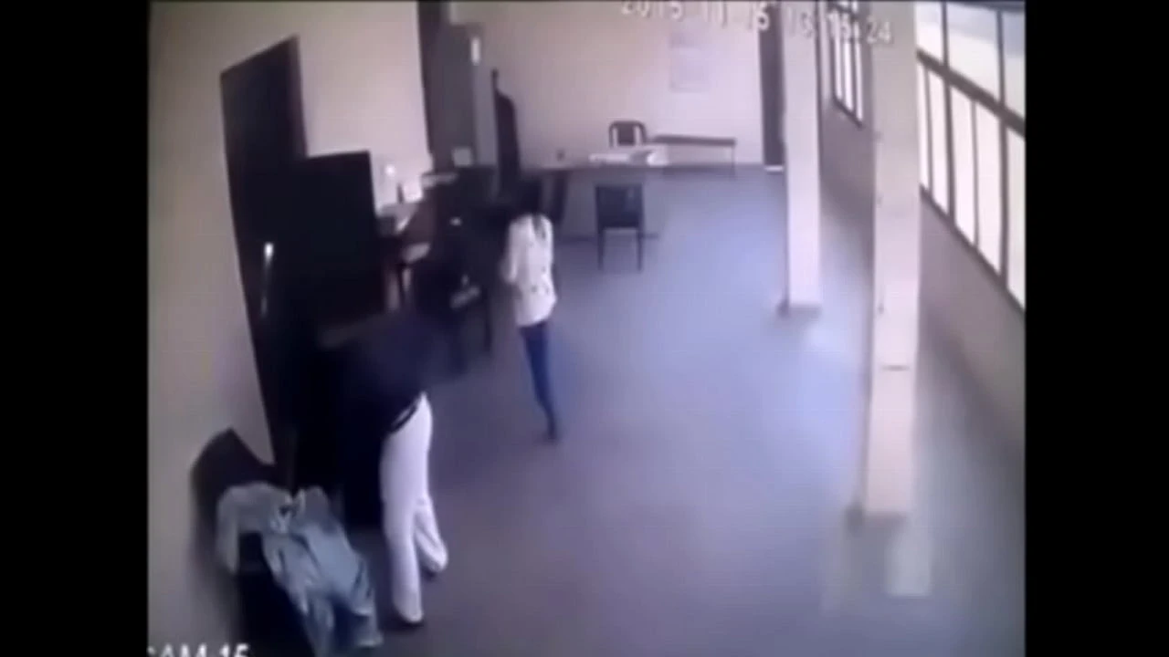 Teacher Principal Hot MMS in Staffroom