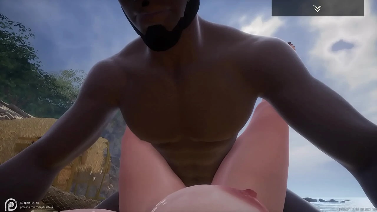 Wild Life Big Ass Big Tit Curvy White MILF Serenia fucks her first Big Black Dick Nero on the Beach
